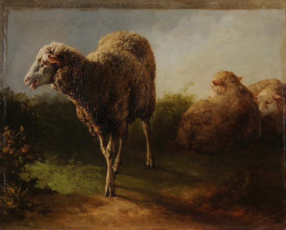 Jacques-Raymond Brascassat - Trois moutons
