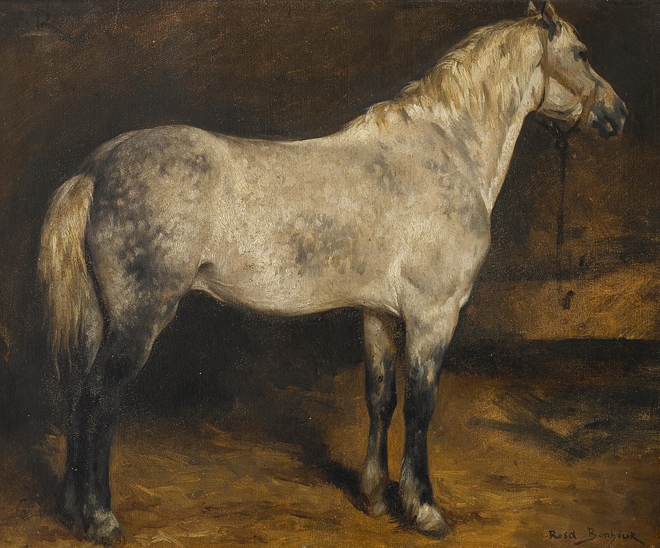 Rosa Bonheur - A dapple grey horse