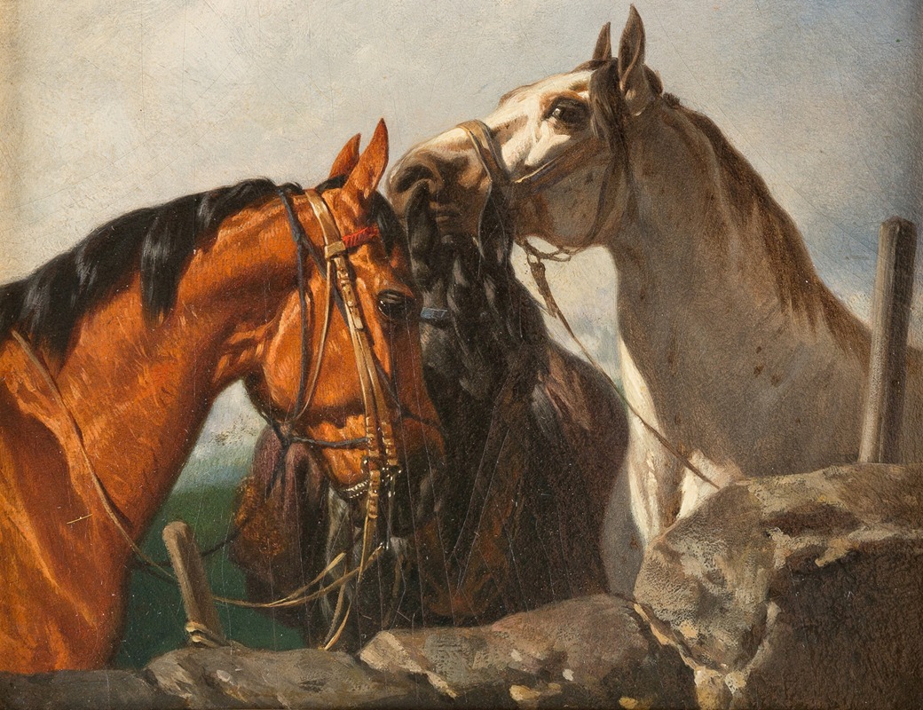 Anton Josef Strassgschwandtner - Three horses