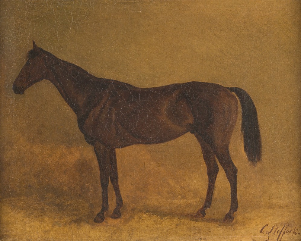 Carl Steffeck - Brown race horse