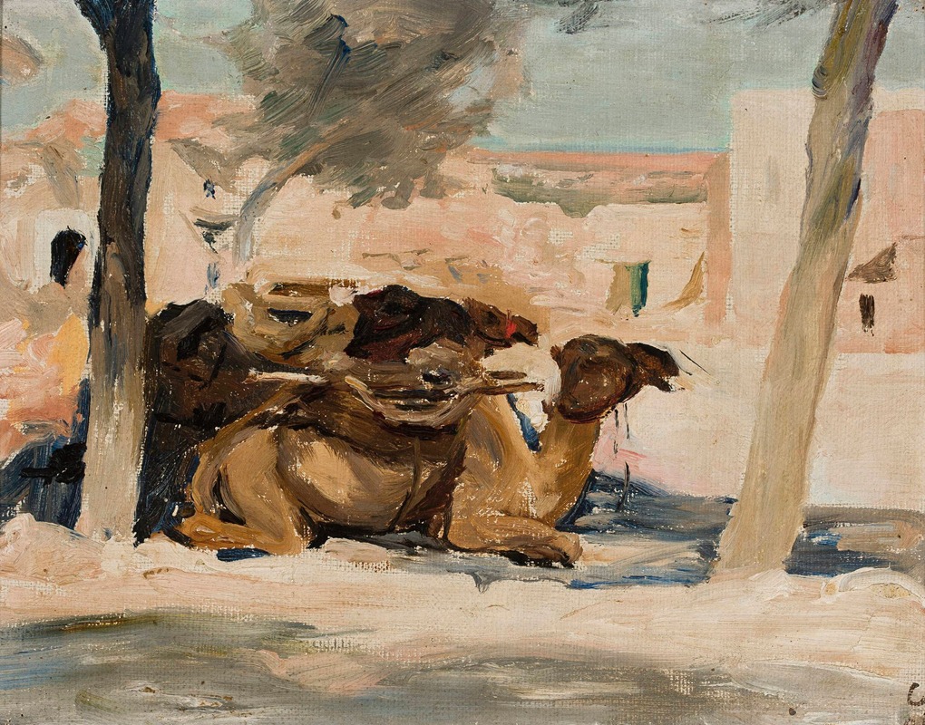 Jan Ciągliński - Camel. From the journey to Palestine