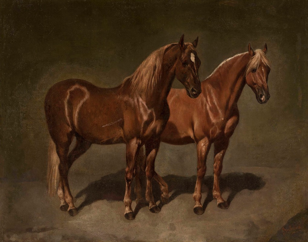 Józef Brodowski - Two horses