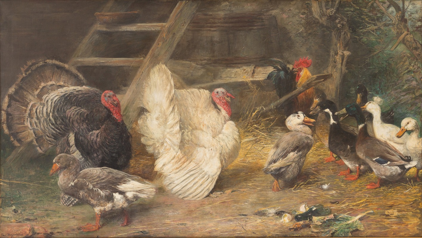 Paul Friedrich Meyerheim - Poultry yard