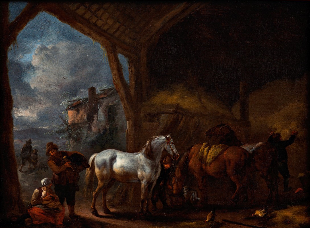Philips Wouwerman - The stable
