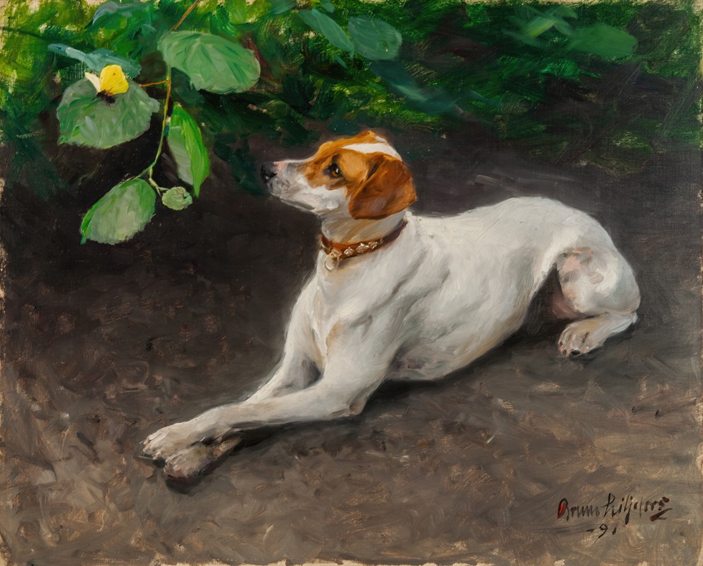 Bruno Liljefors - Portrait of a Dog