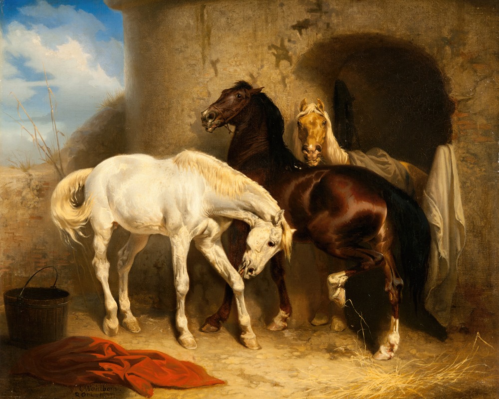 Carl Wahlbom - Horses at the Stable