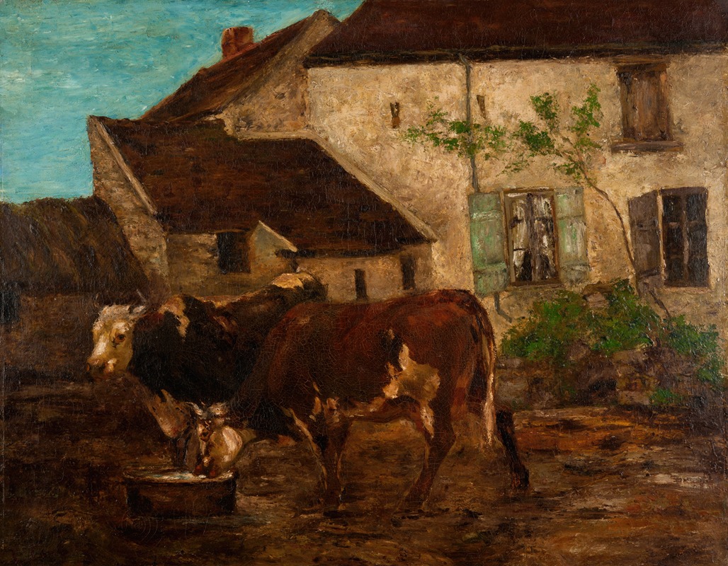 Gustave Courbet - At the Water Trough