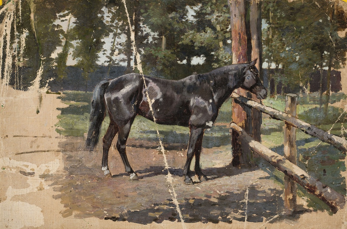 Jean Lulvès - Black horse