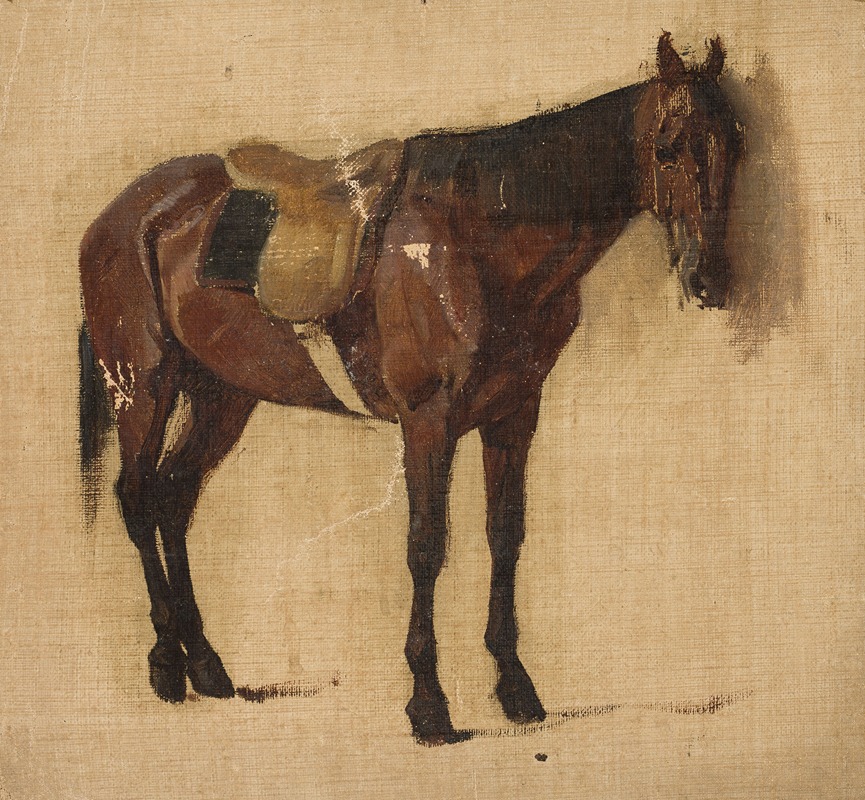 Jean Lulvès - Study of a horse