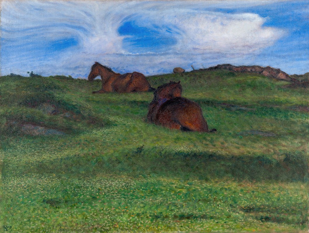 Nils Kreuger - Horses Resting