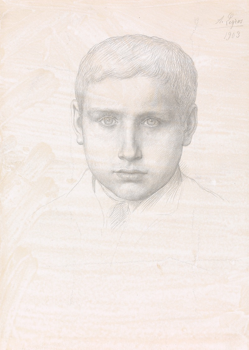 Alphonse Legros - A Young Boy