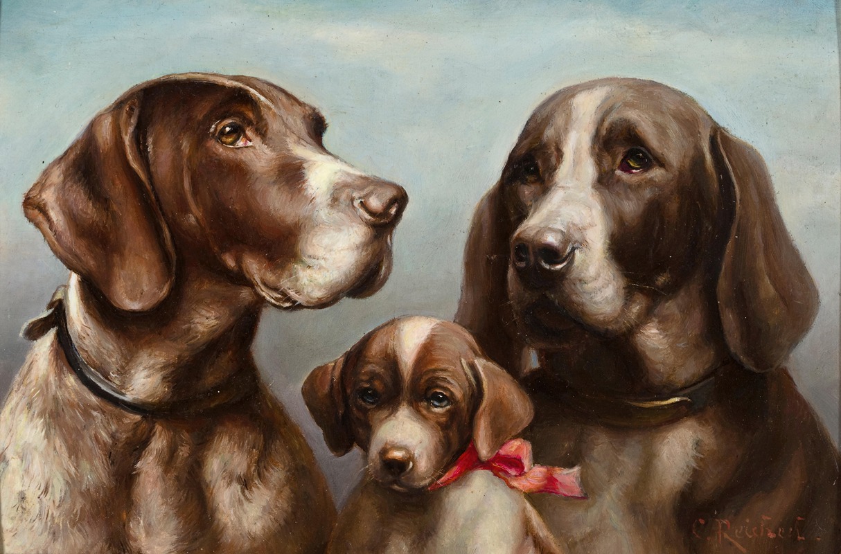 Carl Reichert - Family of German Shorthaired Pointers