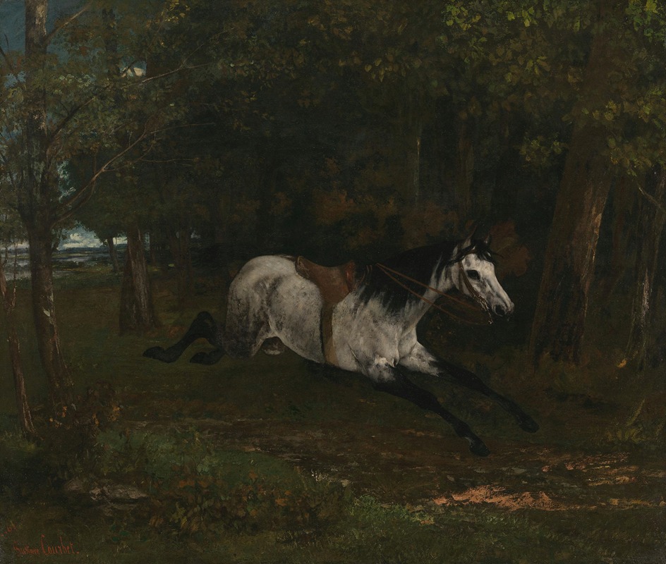 Gustave Courbet - Durchgehendes Pferd