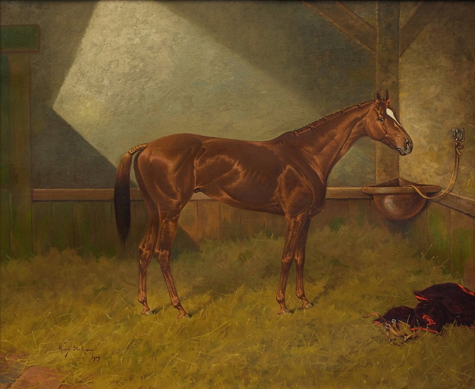 Henry Stull - Fairplay, a Racehorse in a Stable