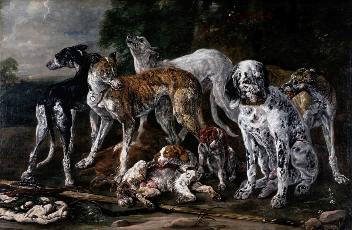 Jan Fyt - Hounds Resting from the Chase