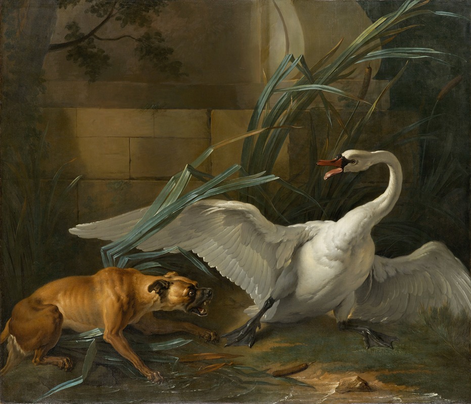 Jean-Baptiste Oudry - Swan Attacked by a Dog