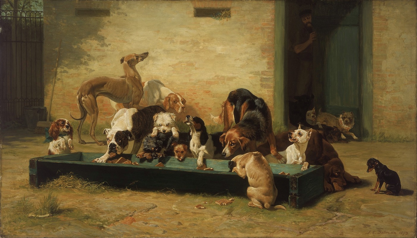 John Charles Dollman - Table d’Hote at a Dogs’ Home