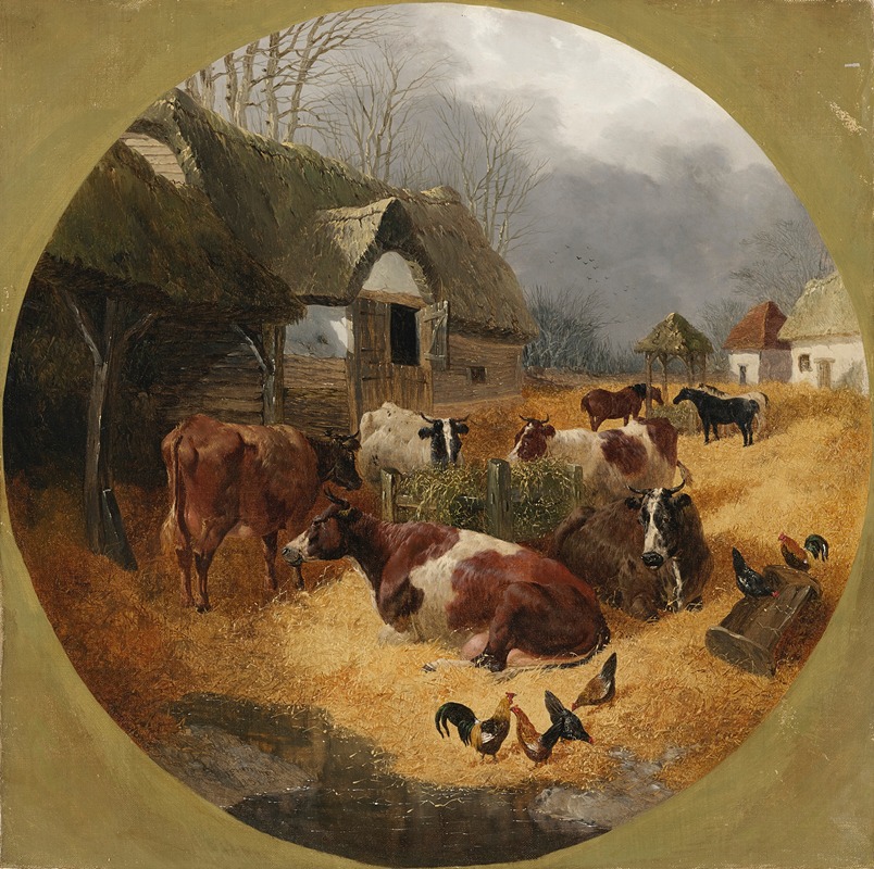 John Frederick Herring Jr. - Farmyard scene