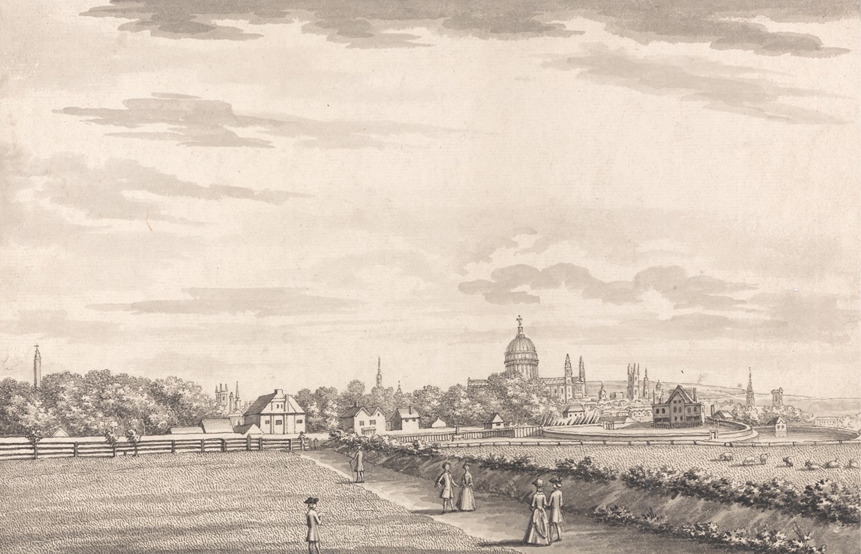 Bernard Lens III - London: a View toward the City and St. Paul’s from the North West