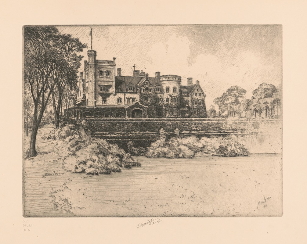 Charles Frederick William Mielatz - View of Rockwood, Tarrytown on the Hudson, residence of William Rockefeller, no. 3