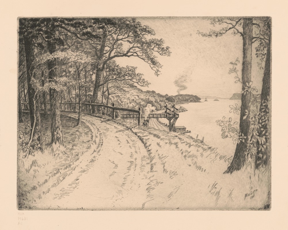 Charles Frederick William Mielatz - View of Rockwood, Tarrytown on the Hudson, residence of William Rockefeller, no. 6