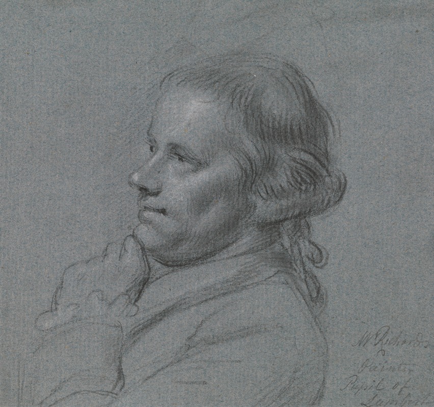 Charles Grignion - Portrait study of John Inigo Richards, R.A.