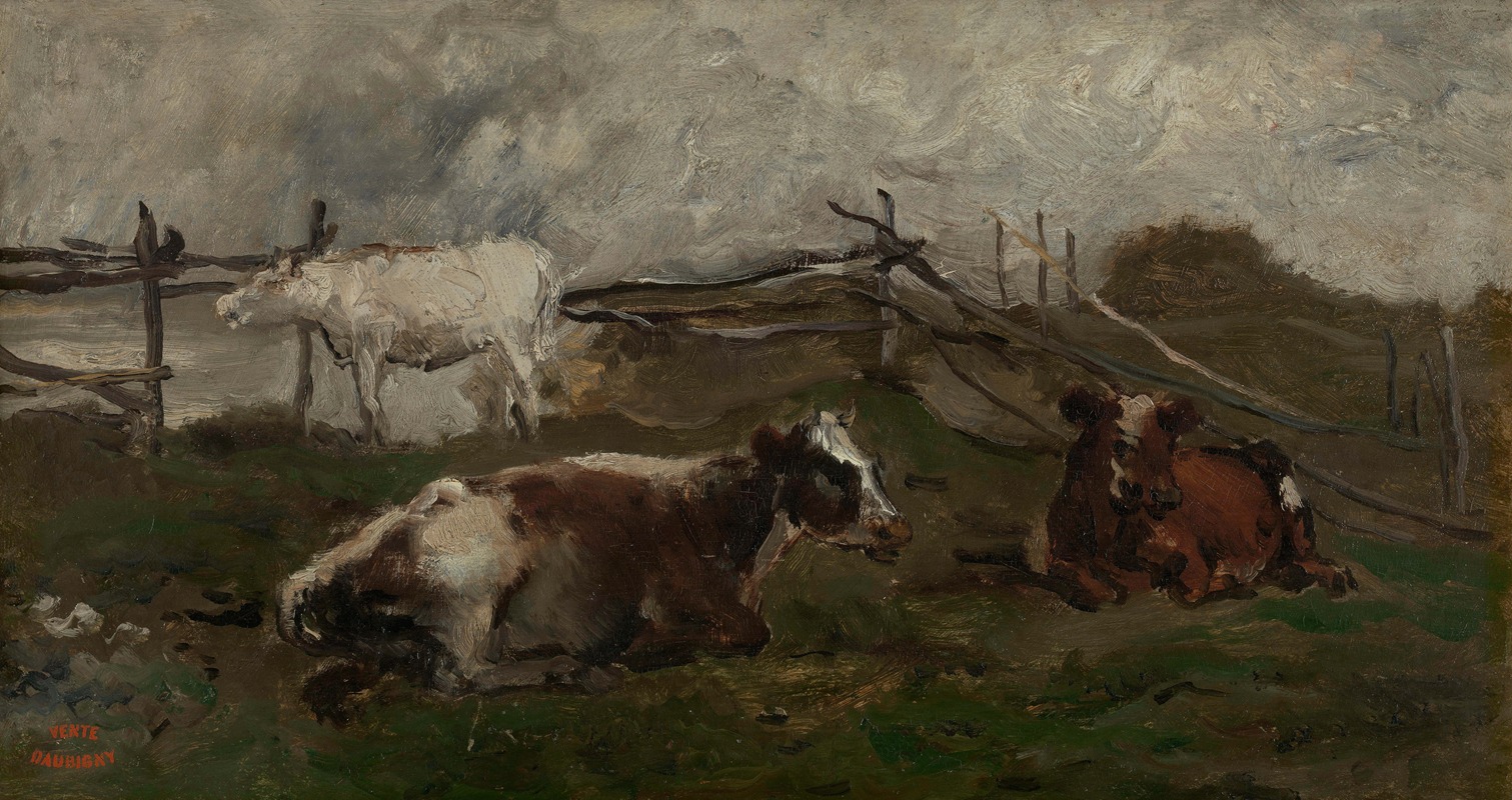Charles François Daubigny - Koeien in de weide