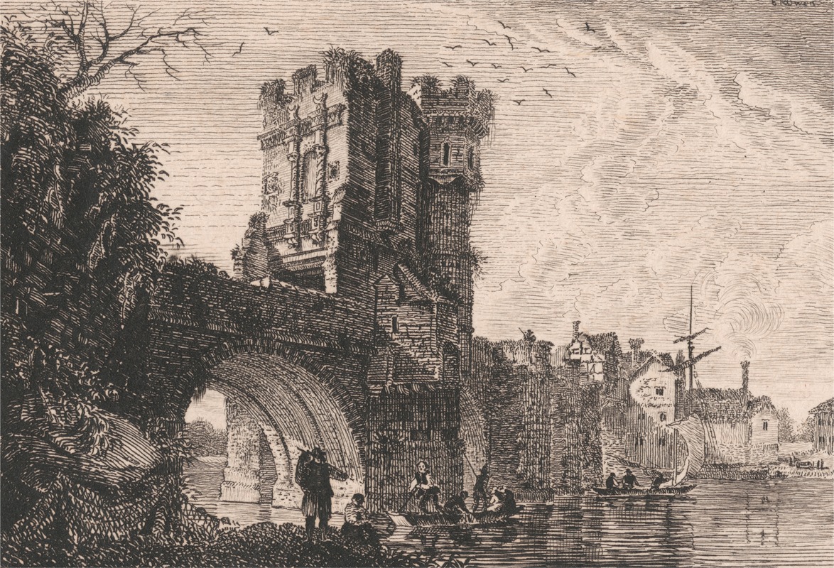 Edward Pryce Owen - The Old Welsh Bridge at Shrewsbury