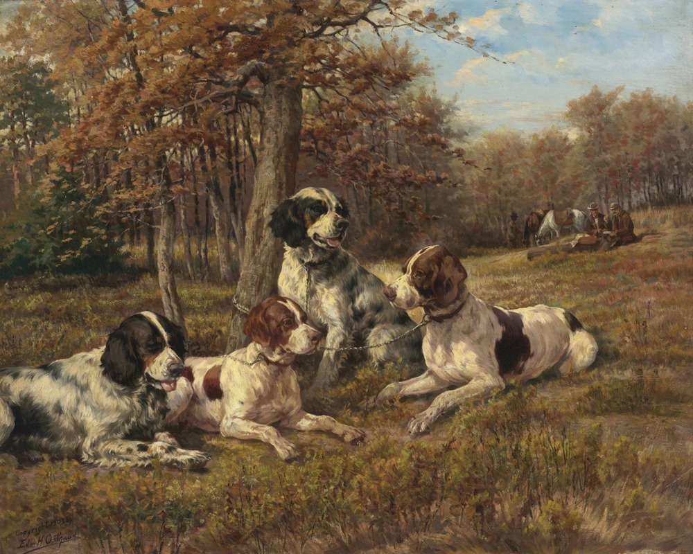 Edmund Henry Osthaus - Setters at Rest