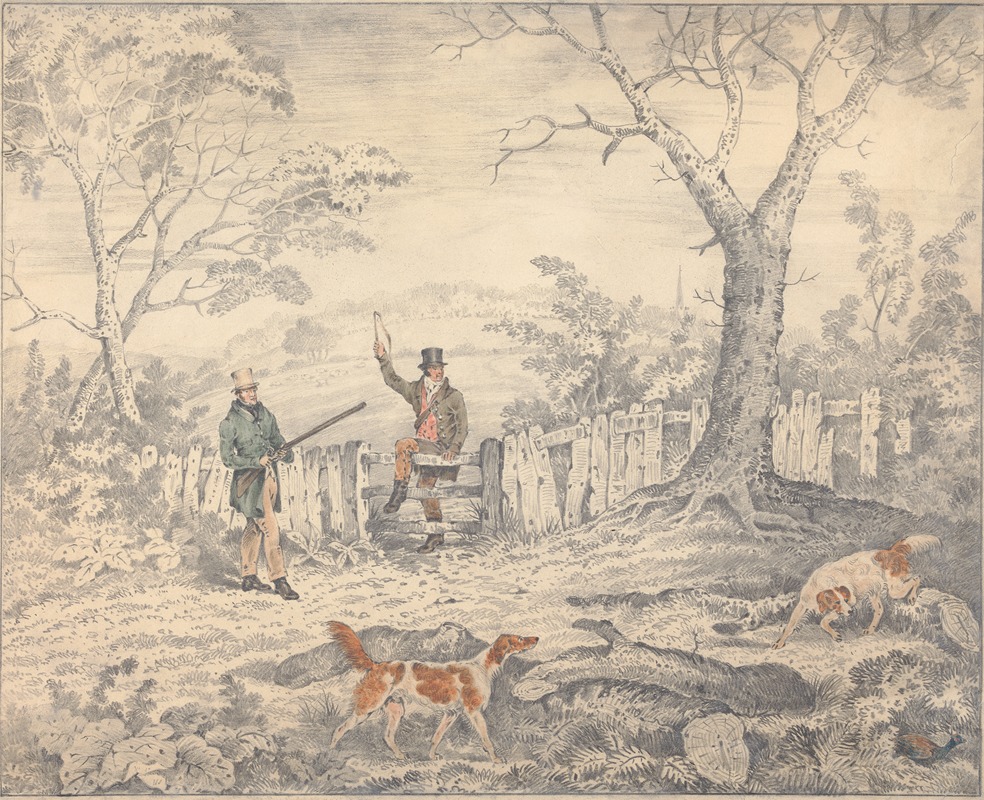 Edwin Gill - Setters and Pheasant