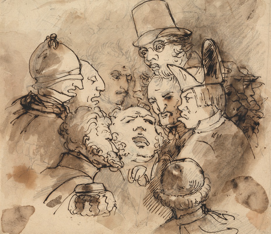 Elias Martin - Group of Caricature Heads