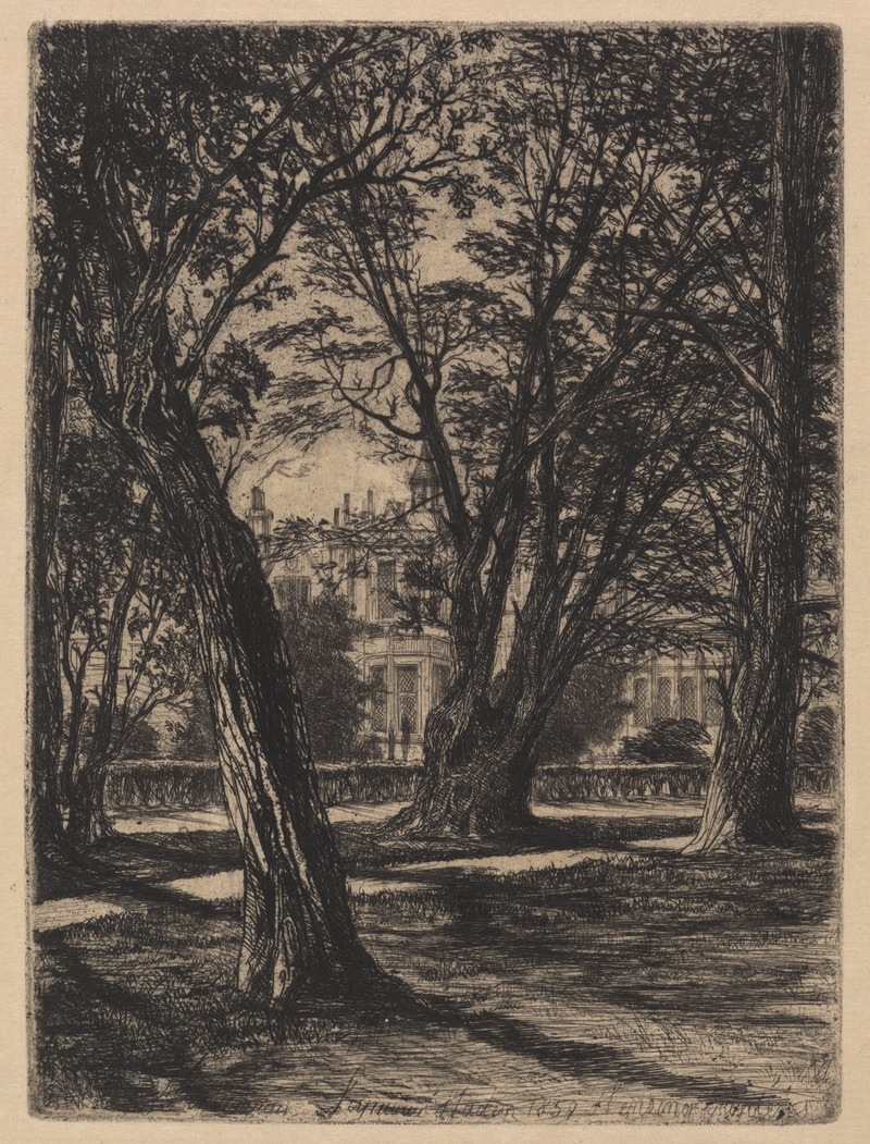 Francis Seymour Haden - Kensington Gardens, no. 1