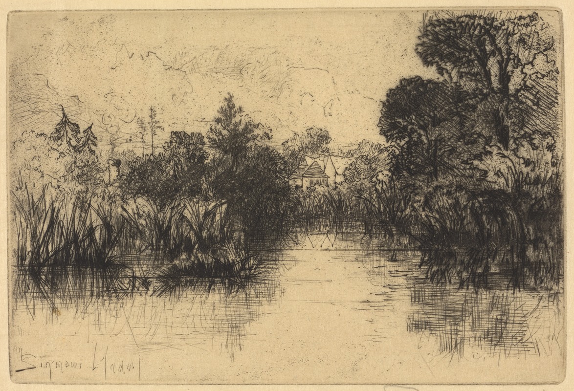 Francis Seymour Haden - Shere Mill Pond, no. 1