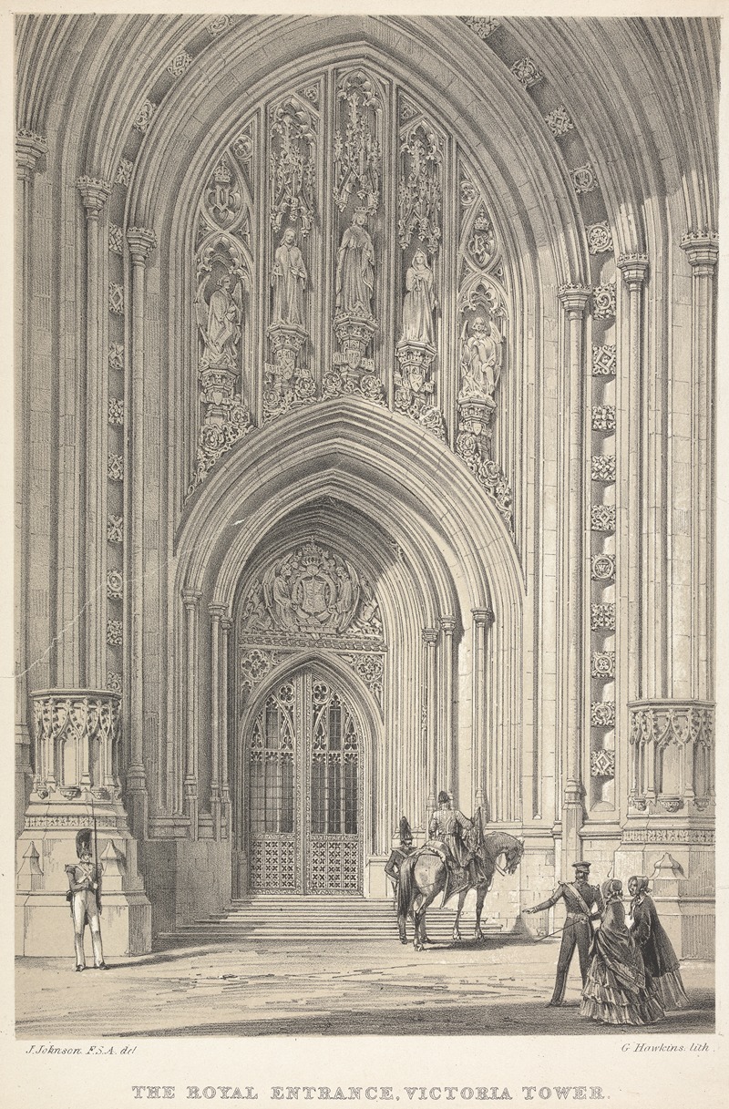 George Hawkins - The Royal Entrance, Victoria Tower