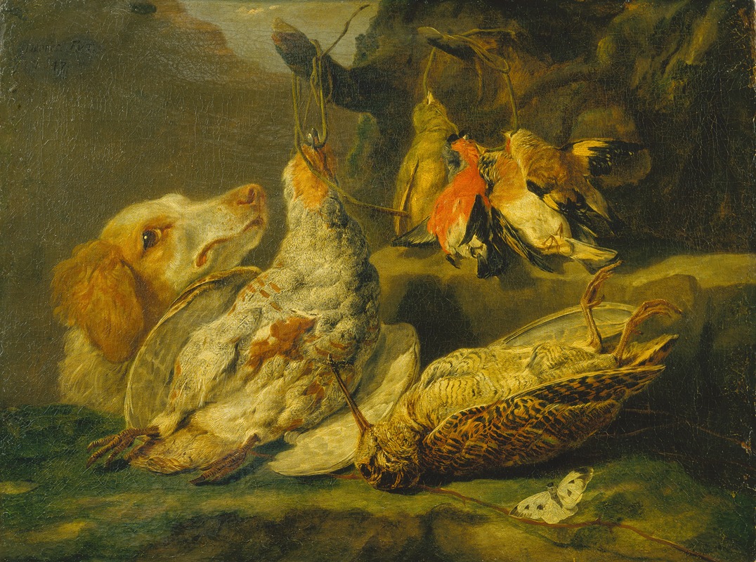 Jan Fyt - Still Life with Hunting Dog and Dead Fowl