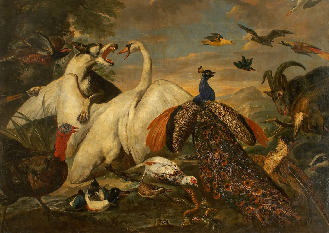 Pieter Boel - Fighting Animals as Allegory of the Combat between Virtue and Vice