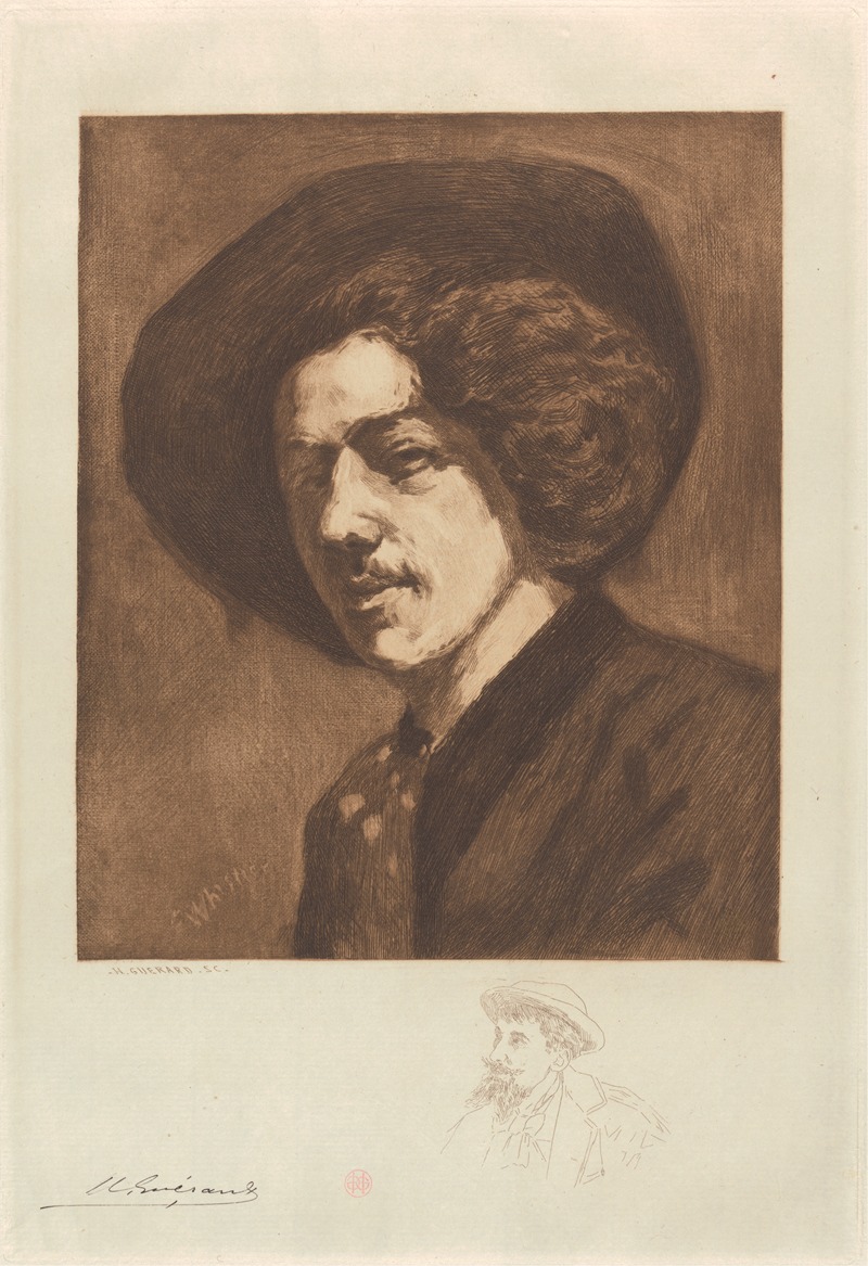 Henri-Charles Guérard - Portrait of Whistler