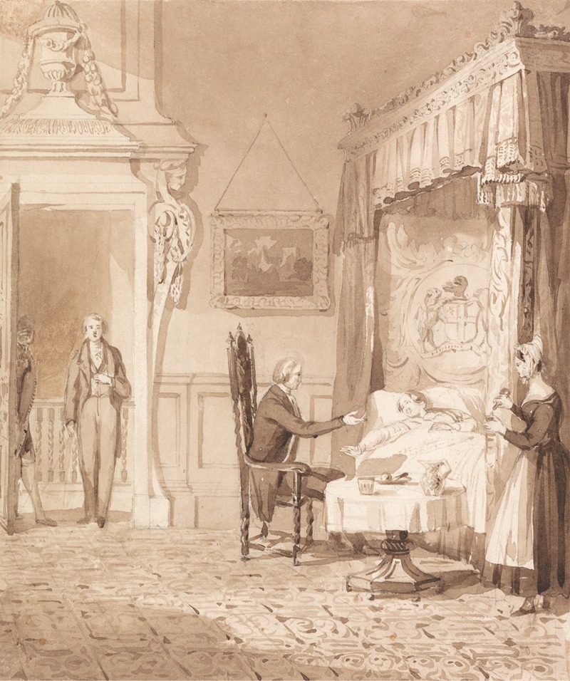 Henry Dawe - The Life of a Nobleman: Scene the Ninth – The Sick Room