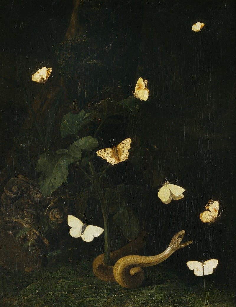 Christiaen Striep - Herbs, Butterflies and a Serpent