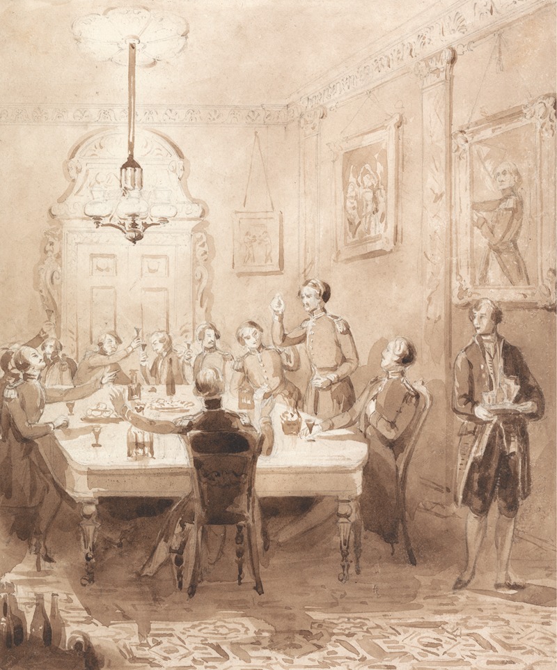 Henry Dawe - The Life of a Nobleman: Scene the Seventh – The Mess Room