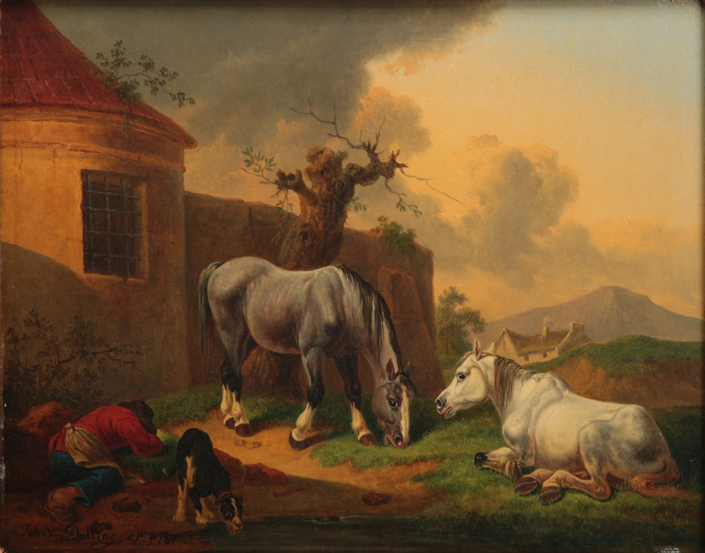 Johann Baptist Dallinger von Dalling - Horses