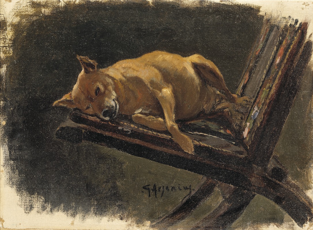 Karl Georg Arsenius - Dog, Lying Down