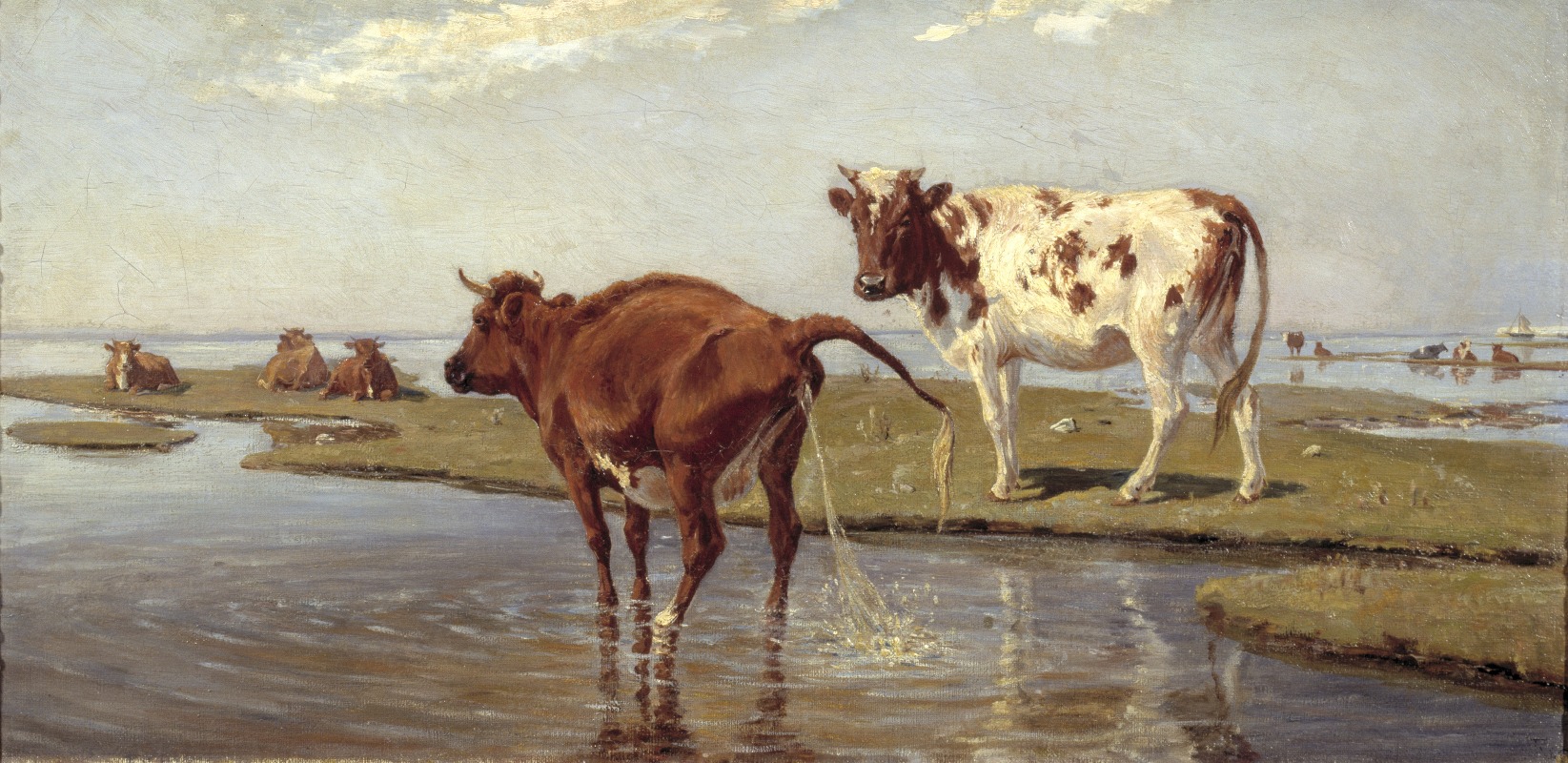 Theodor Philipsen - Cows on Saltholm