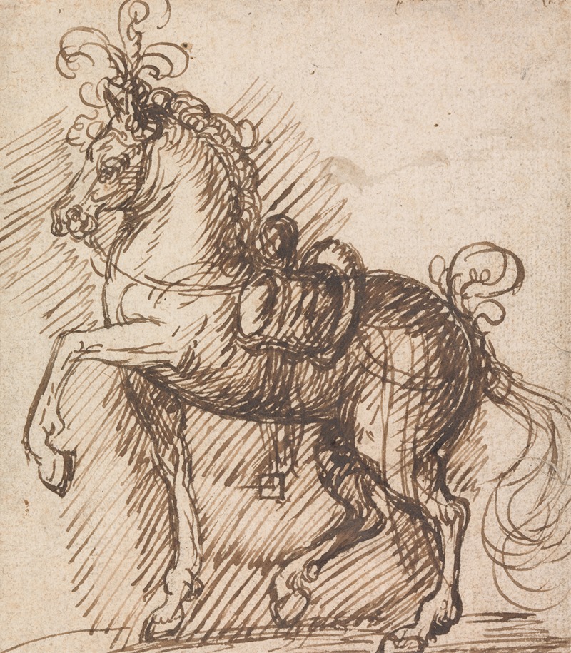 Inigo Jones - A Plumed Saddle-Horse