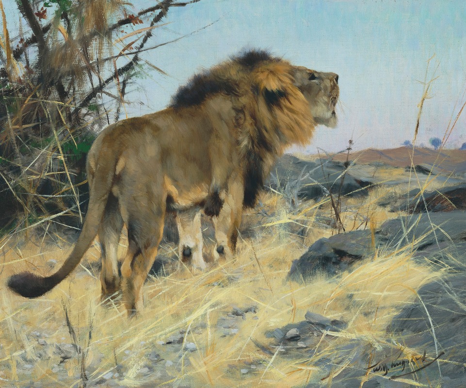 Wilhelm Kuhnert - Roaring Lion