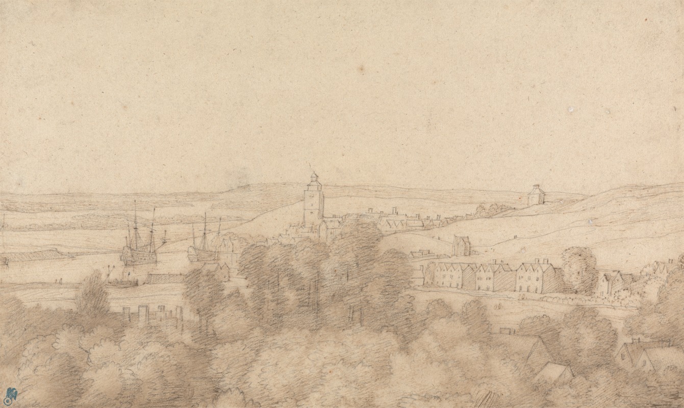 Jacob Esselens - A View of Chatham from the West