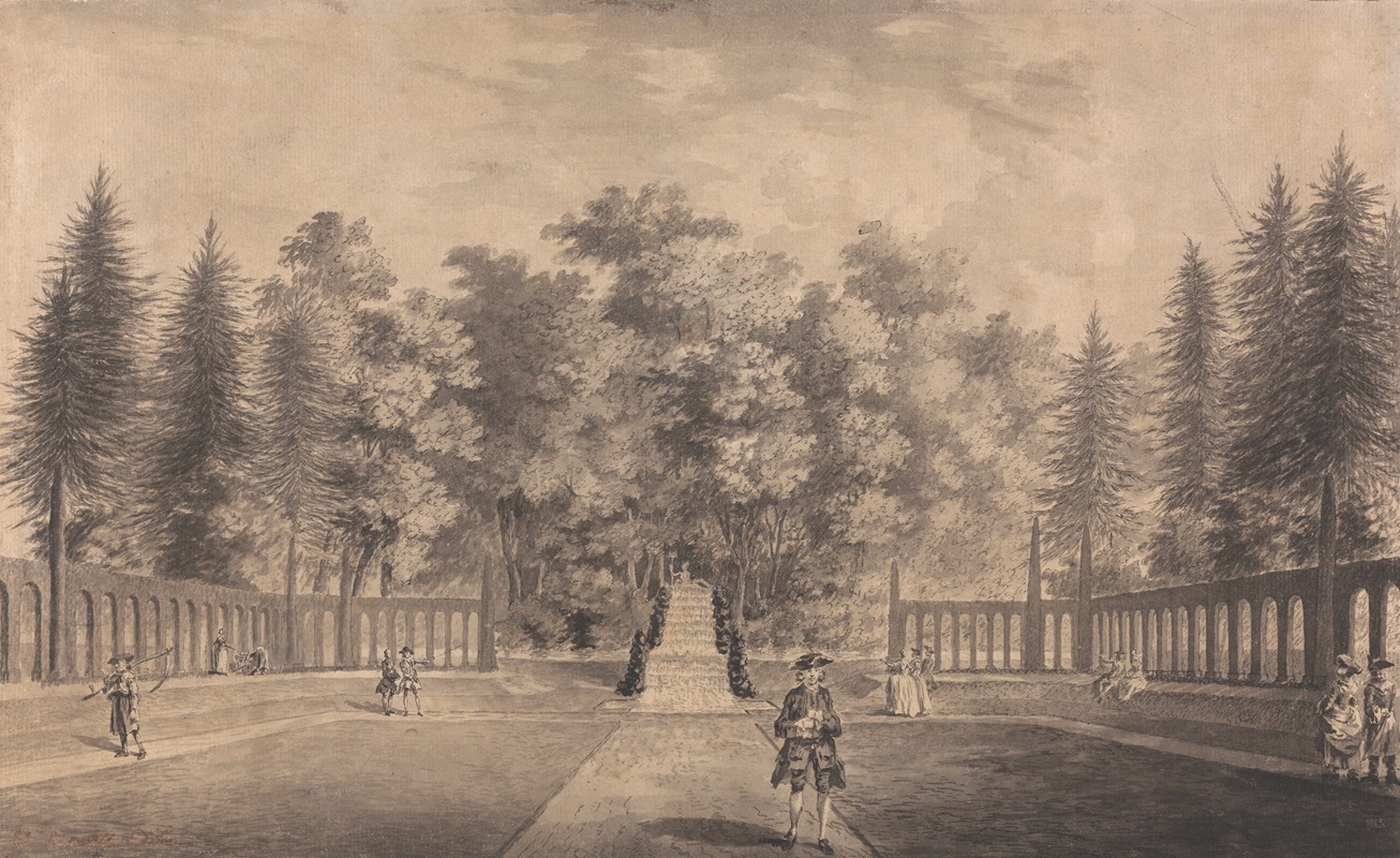 John Donowell - A View of Esq. Turner’s Garden at Valence in Kent