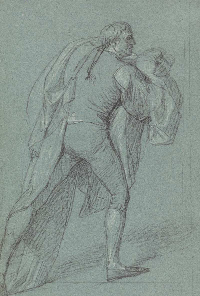 John Singleton Copley - Figure Study for the Painting of the Victory of Lord Duncan: Study for Sailor Bearing the Dutch Flag