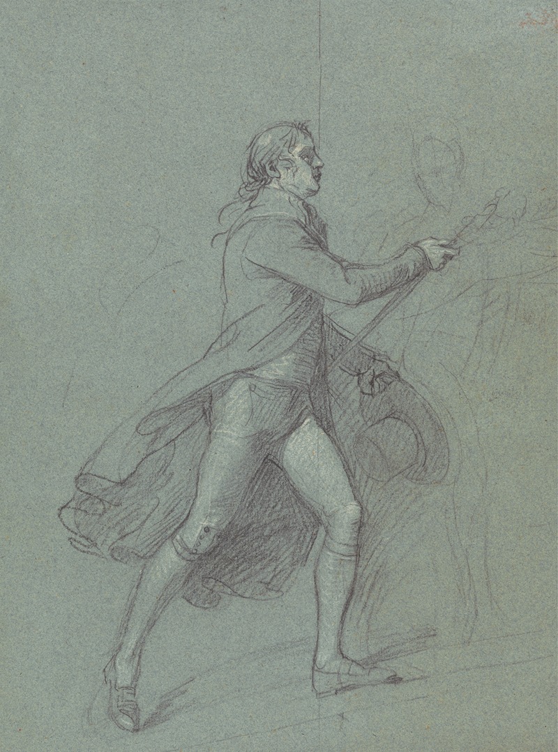 John Singleton Copley - Figure Study for the Painting of Victory of Lord Duncan: Study for the Figure of Admiral de Winter