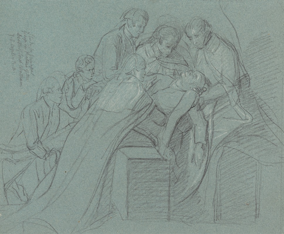 John Singleton Copley - Study for the Central Group in the ‘Death of Earl of Chatham’